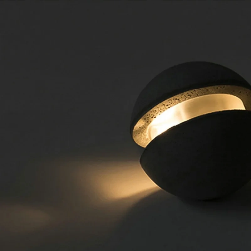 Minimalist cement chandelier modern planet moon pendant lights for bedroom bedside dining room bar counter coffee shop lighting