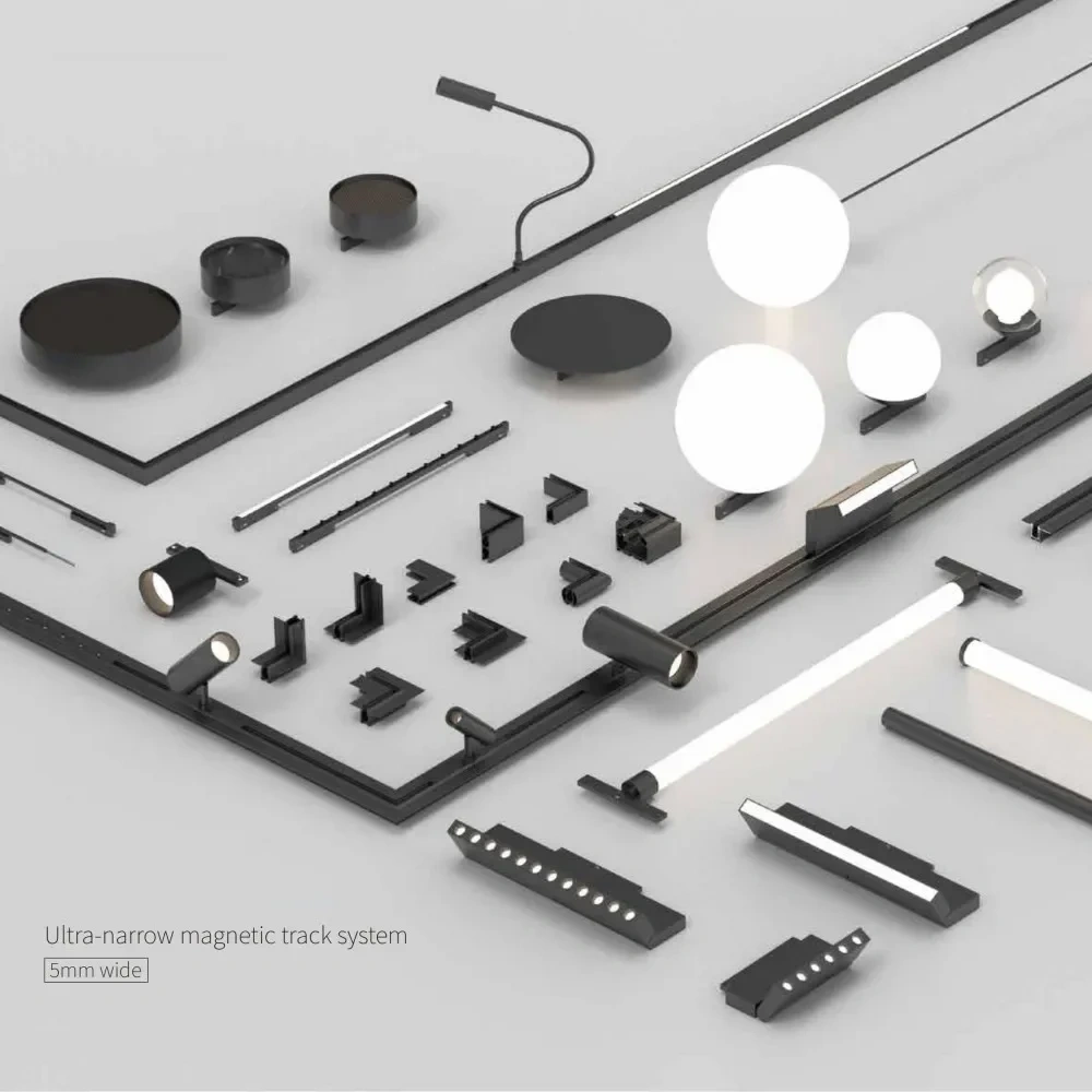 Ultra Narrow 5mm 24V Magnetic Track Light