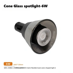 Cone glass spotlight