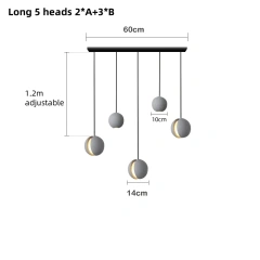 Long 5 heads