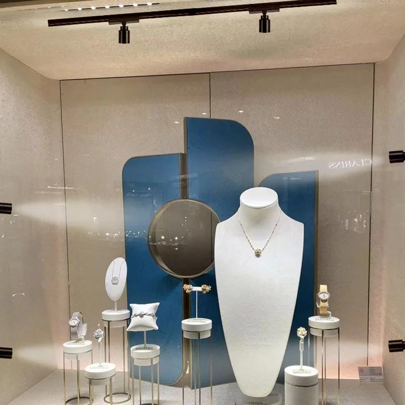 Cabinet Mini Magnetic LED Track Lamp Aluminum DC12V Adjustable Jewelry Display Light Spotlight Museum Showcase Focal Spotlight