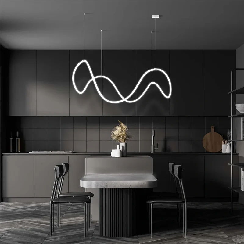 360 Degree Glowing LED Neon Tube Base Round Flexible Silicone Strip Light Accessories Chandelier DIY Soft Tape Ceiling Base