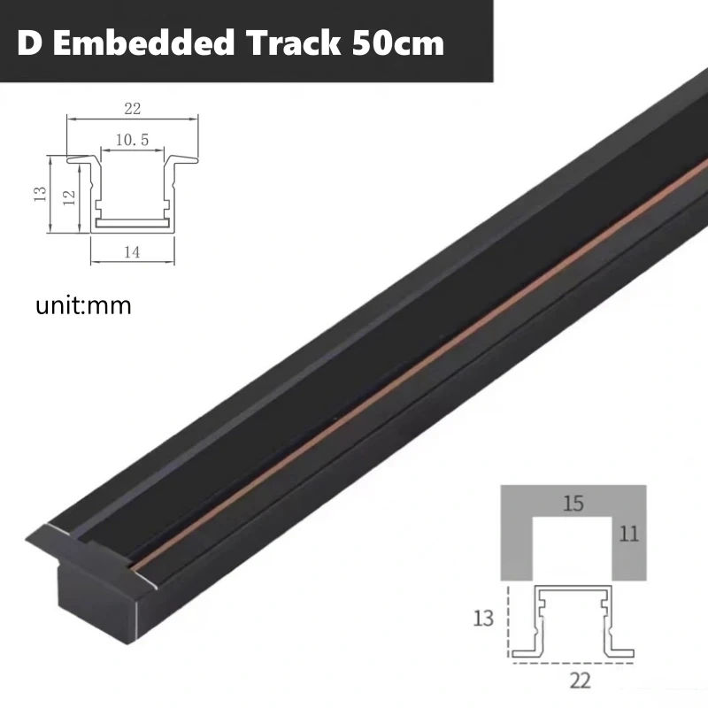 Cabinet Mini Magnetic LED Track Lamp Aluminum DC12V Adjustable Jewelry Display Light Spotlight Museum Showcase Focal Spotlight
