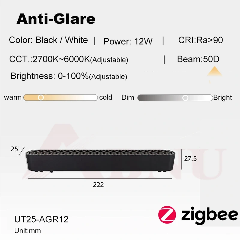 Aluminum Infinity Ceiling Ultra Thin Magnetic Track Light Zigbee Dimming Smart Home Rail System Lamp Retail 6mm Surface Mounted