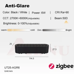 Anti-glare 6W