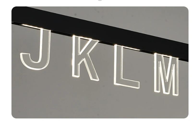 2024 Christmas Decoration 48V Magnetic Track Lights Letter  LED Lamp Magnetic Rail Ceiling  Indoor Track Lighting Spot Rail