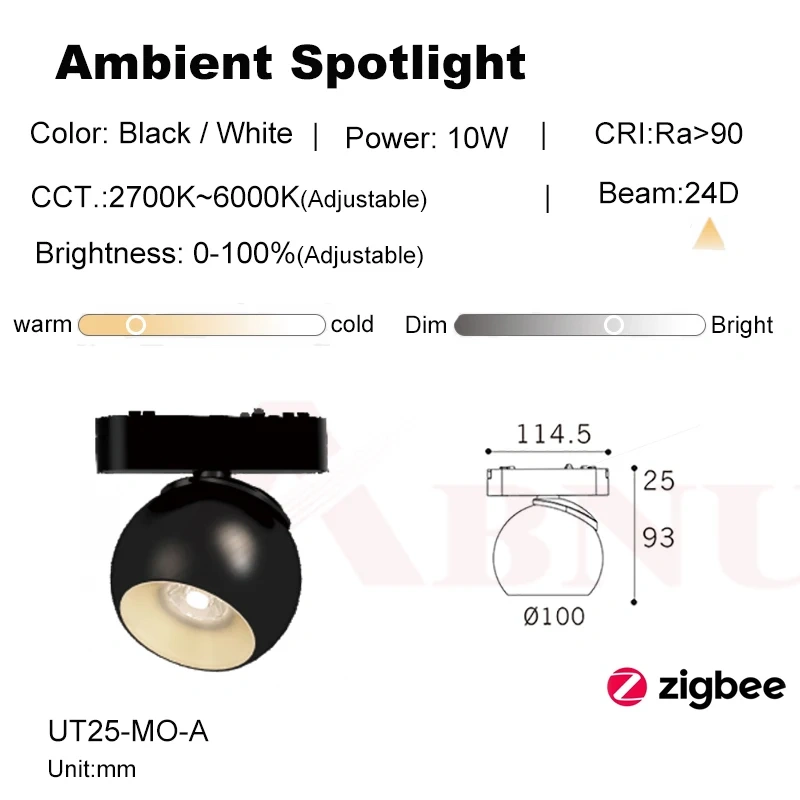 Aluminum Infinity Ceiling Ultra Thin Magnetic Track Light Zigbee Dimming Smart Home Rail System Lamp Retail 6mm Surface Mounted