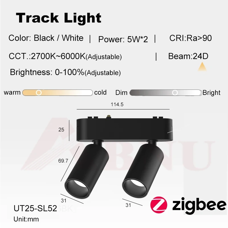 Aluminum Infinity Ceiling Ultra Thin Magnetic Track Light Zigbee Dimming Smart Home Rail System Lamp Retail 6mm Surface Mounted