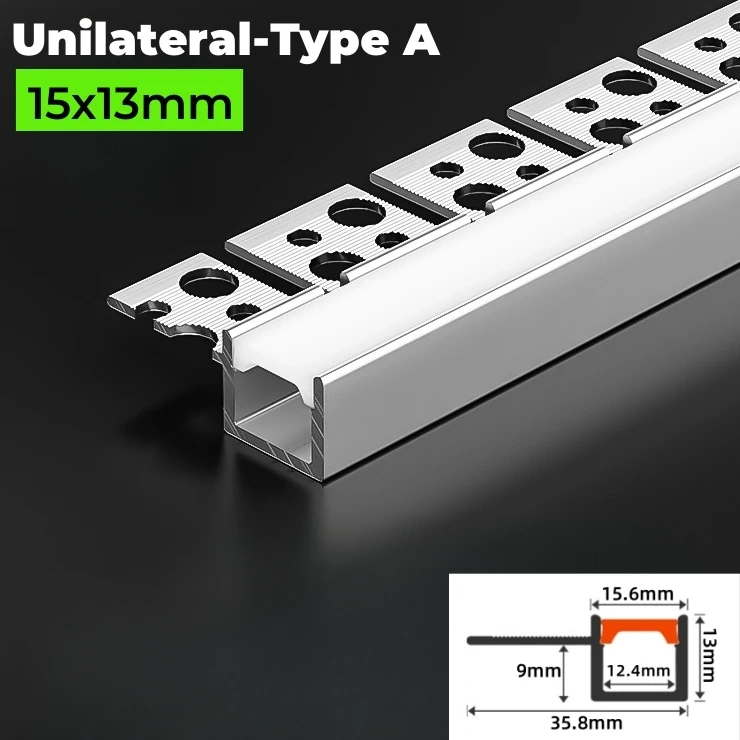 Trimless Recessed Curved LED Aluminum Profile Bendable Hidden Ceiling Channel Soft Cover Wall Floor Decor Linear Bar Strip Light
