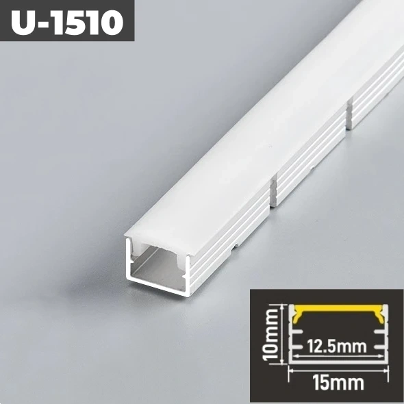Curved U/YW-Style LED Aluminum Profile Recessed Bendable Aluminum Channel Silicone Diffuser Ceiling Floor Decor Bar Strip Lights