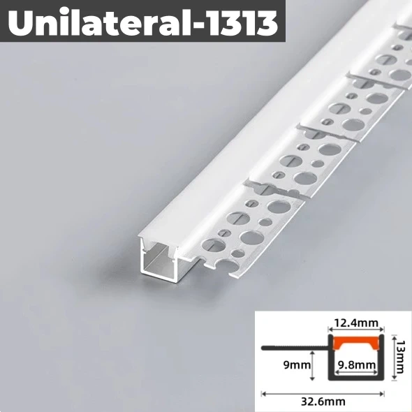 Curved U/YW-Style LED Aluminum Profile Recessed Bendable Aluminum Channel Silicone Diffuser Ceiling Floor Decor Bar Strip Lights