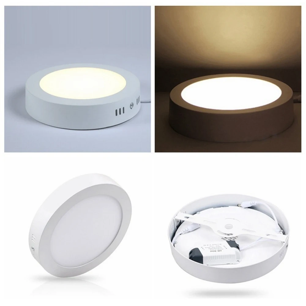 3000K/6500K LED Panel Light AC 85-265V Ultra-thin 3CM Modern Led Panel Ceiling Lamp 6W 12W 18W 24W Surface Mount painel de led