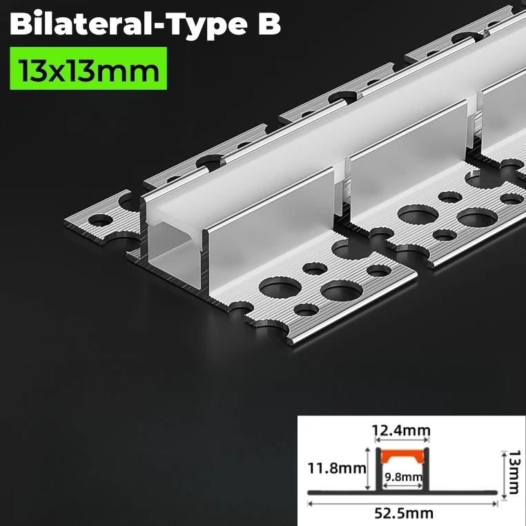 Trimless Recessed Curved LED Aluminum Profile Bendable Hidden Ceiling Channel Soft Cover Wall Floor Decor Linear Bar Strip Light