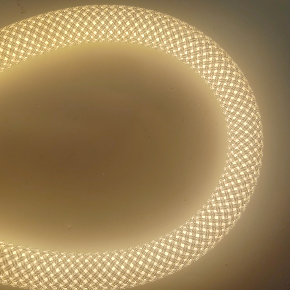360 Degree LED Neon Flex Light 15mm 22mm Diameter Braided Waterproof IP67 Round Flexible for Landscape Application