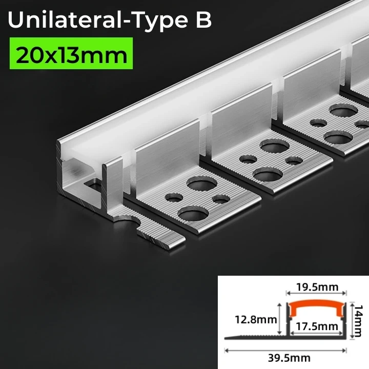 Trimless Recessed Curved LED Aluminum Profile Bendable Hidden Ceiling Channel Soft Cover Wall Floor Decor Linear Bar Strip Light