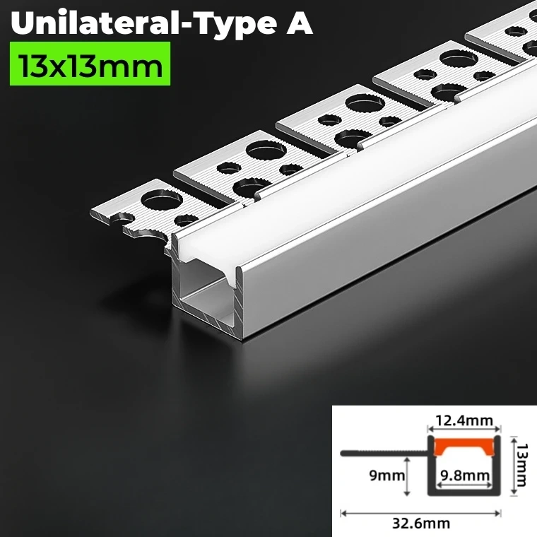 Trimless Recessed Curved LED Aluminum Profile Bendable Hidden Ceiling Channel Soft Cover Wall Floor Decor Linear Bar Strip Light