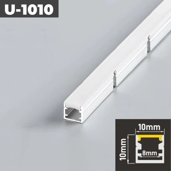 Curved U/YW-Style LED Aluminum Profile Recessed Bendable Aluminum Channel Silicone Diffuser Ceiling Floor Decor Bar Strip Lights