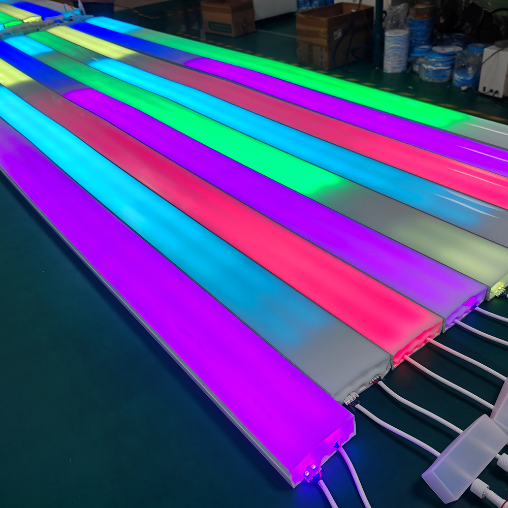 100*30mm Smart RGB Pixel Pure Silicone Neon Light 24V Waterproof Flex Led Neon Light for Indoor Outdoor Decoration