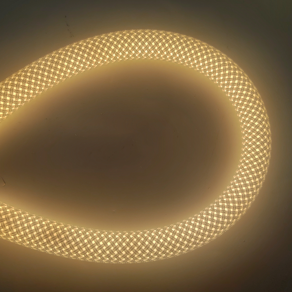 360 Degree LED Neon Flex Light 15mm 22mm Diameter Braided Waterproof IP67 Round Flexible for Landscape Application