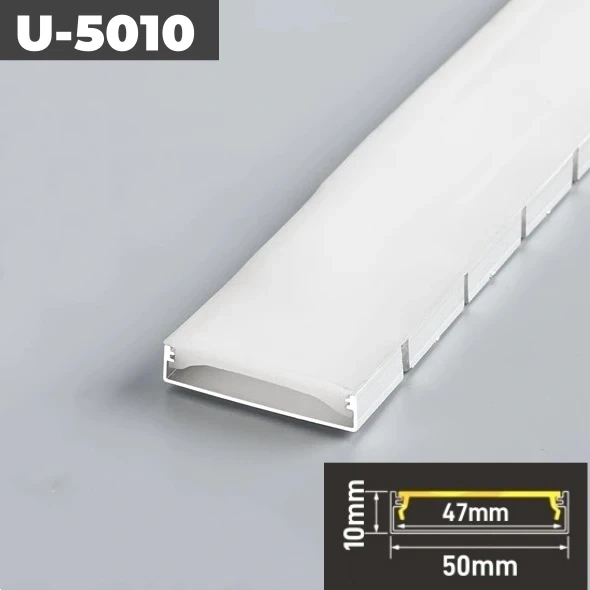 Curved U/YW-Style LED Aluminum Profile Recessed Bendable Aluminum Channel Silicone Diffuser Ceiling Floor Decor Bar Strip Lights