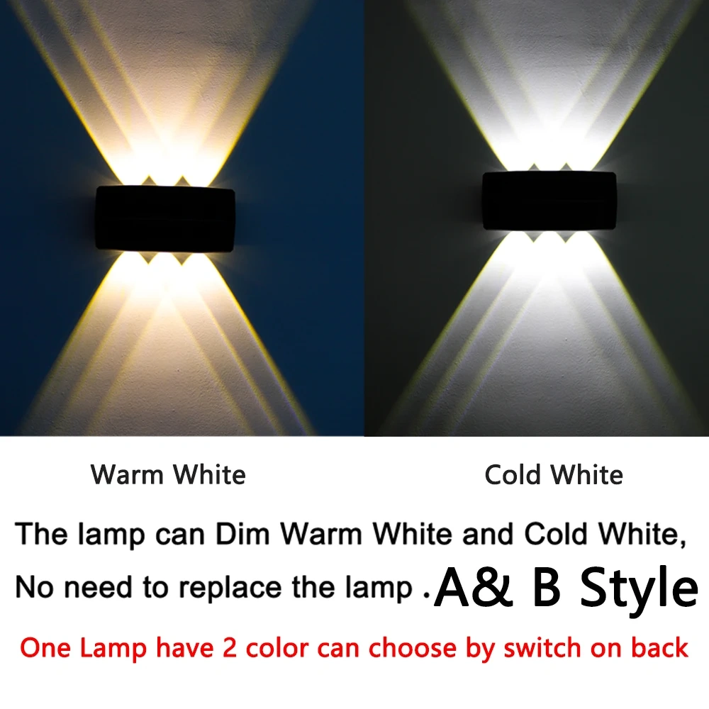 Strong Brightness Solar LED Outdoor Wall Light Waterproof Garden Decor Lamp Balcony Courtyard Wall Lights Outdoor Solar Lamp