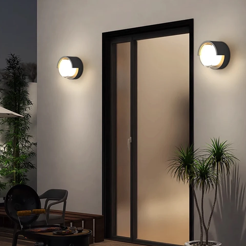 LED Wall Lamp Lighting Radar Motion Sensor AC85-265V 6/12W Warm White Cold White Suitable For Indoor Outdoor Home Decoration