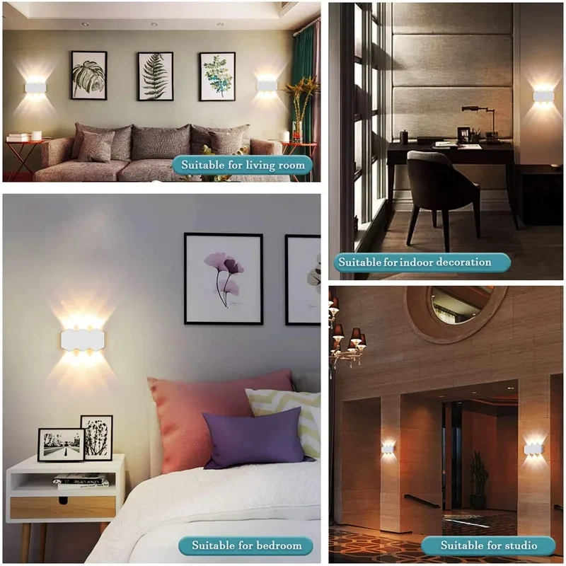 IP65 LED Wall Lamp 2/4/6/8/10W Outdoor Waterproof Garden Lighting  AC86-265 Indoor Bedroom Living Room Stairs Wall  Washer Light