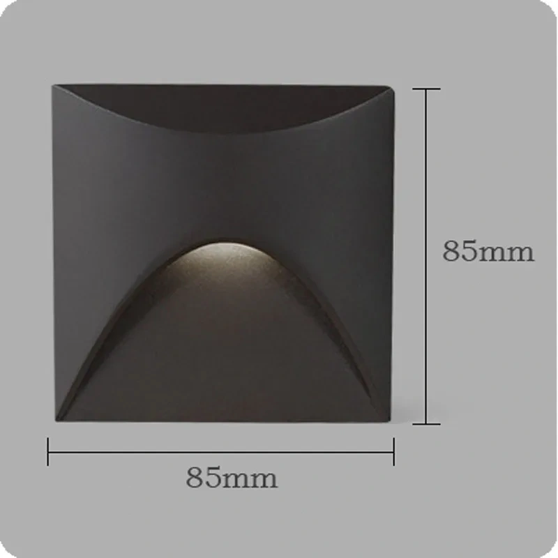 Outdoor Light IP65 Embedded Wall Light 3W LED Indoor Recessed Stair Lighting  Balcony Porch Aisle Courtyard Indoor Wall Light