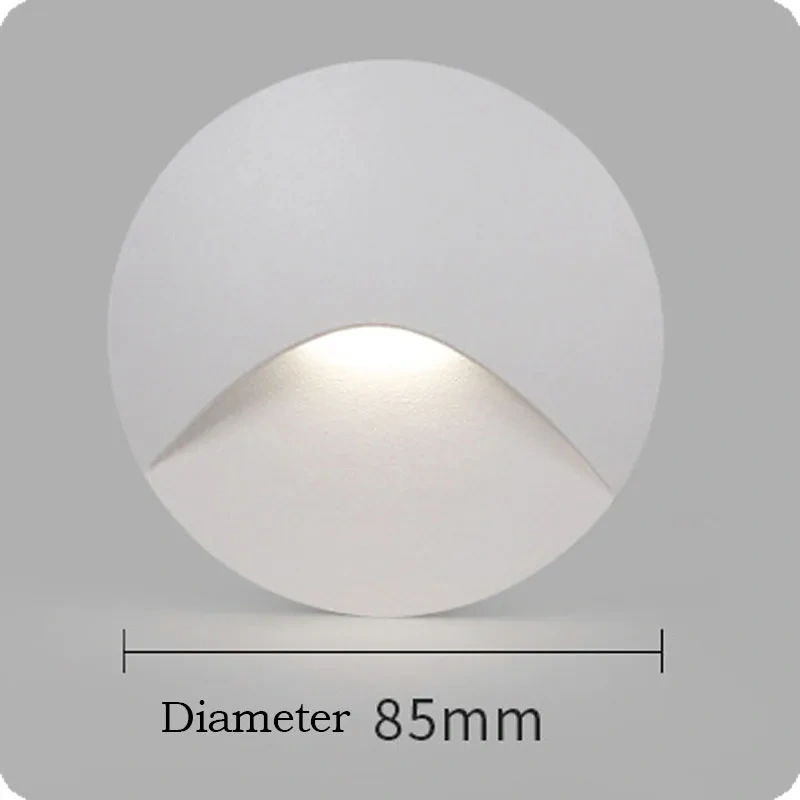 Outdoor Light IP65 Embedded Wall Light 3W LED Indoor Recessed Stair Lighting  Balcony Porch Aisle Courtyard Indoor Wall Light