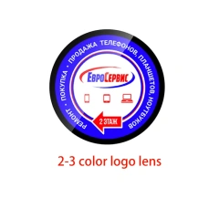 2-3 color logo lens