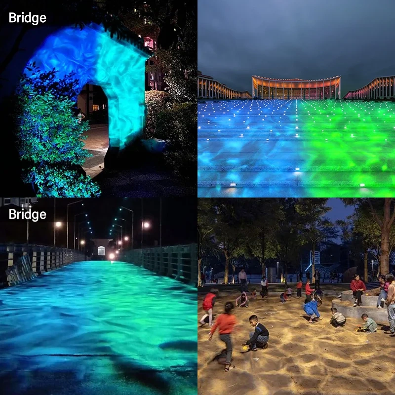 Water wave projector for outdoor party lighting
