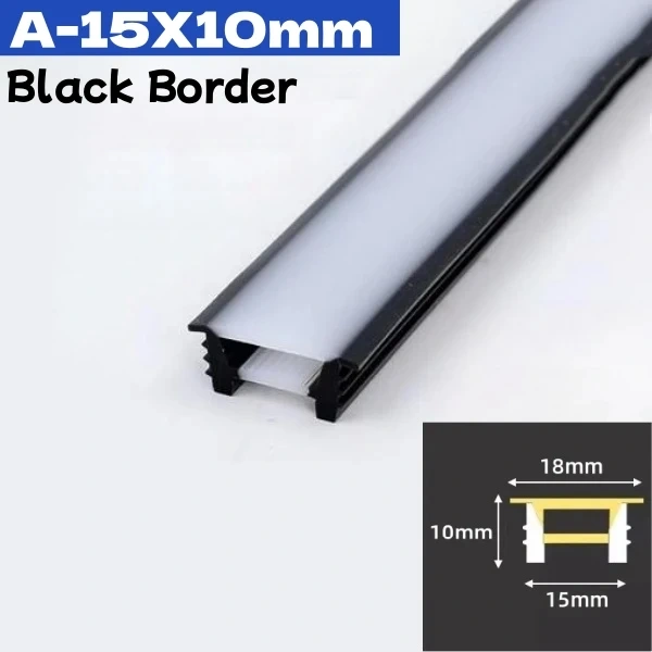 Rimless LED Neon Rope Lamp Silicone Tube Diffuser Channel For WS2811 WS2812B Recessed Outdoor Ribbon Flexible Strip Light