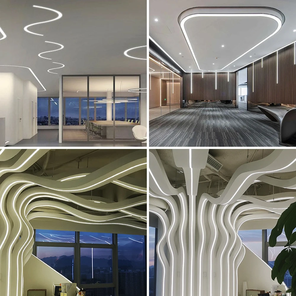 LED Neon Tube Cover Diffuser IP67 Waterproof Silicone for WS2811 WS2812B COB Strip Flexible Removable Embedded Indoor Outdoor