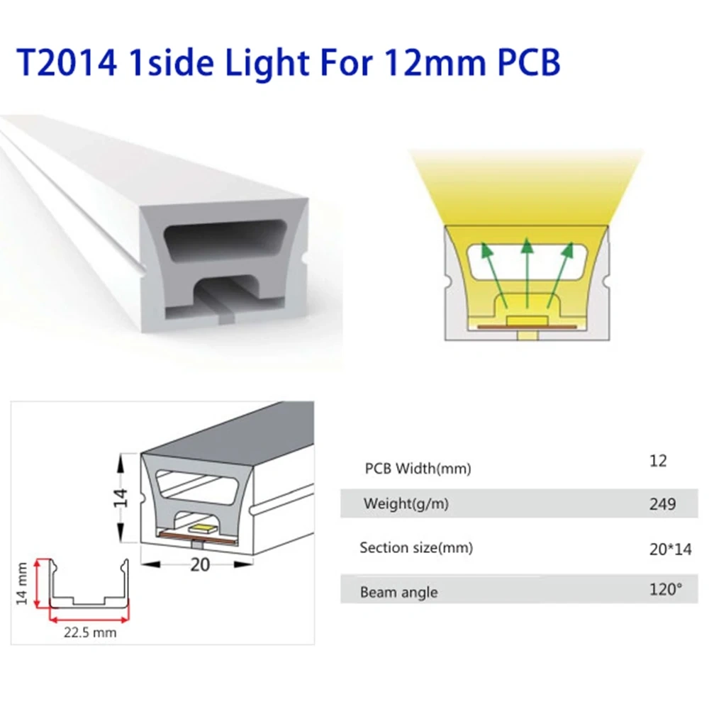 Led Strip Light Silica Gel Neon Cover Tube For 8-15mm Board Width WS2812B WS2811 WS2813 WS2815 5050RGB IP30 1-5m Room Decoration