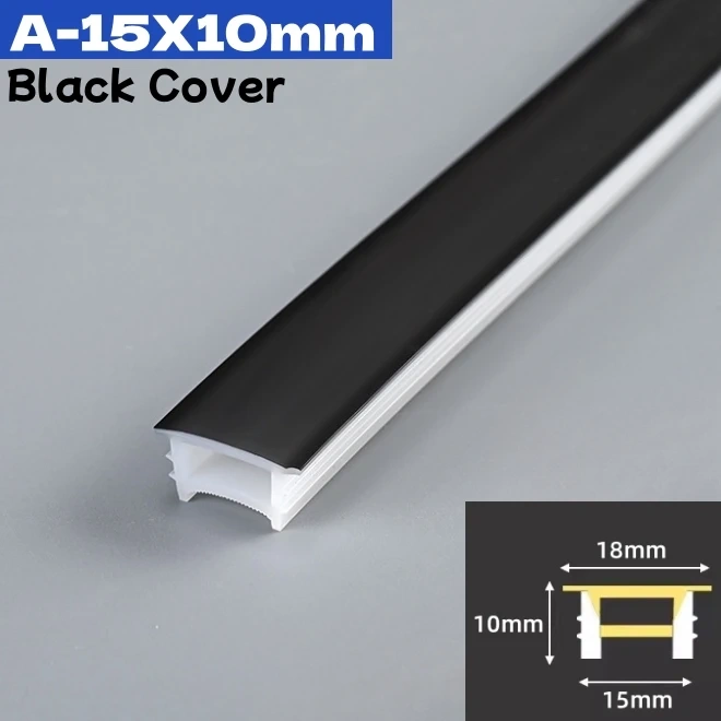 Rimless LED Neon Rope Lamp Silicone Tube Diffuser Channel For WS2811 WS2812B Recessed Outdoor Ribbon Flexible Strip Light