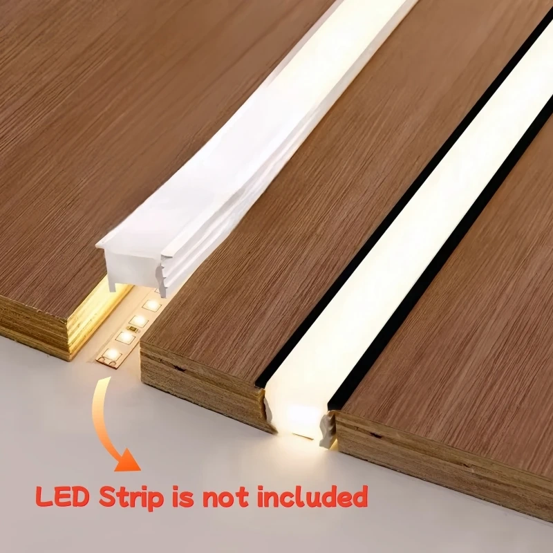 1M-10M Rimless LED Neon Rope Lamp Silicone Tube Diffuser Channel For WS2811 WS2812B Recessed Outdoor Ribbon Flexible Strip Light