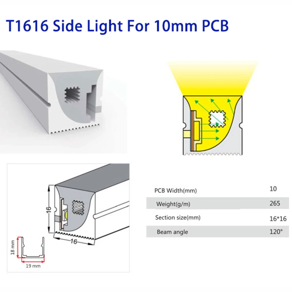 Led Strip Light Silica Gel Neon Cover Tube For 8-15mm Board Width WS2812B WS2811 WS2813 WS2815 5050RGB IP30 1-5m Room Decoration