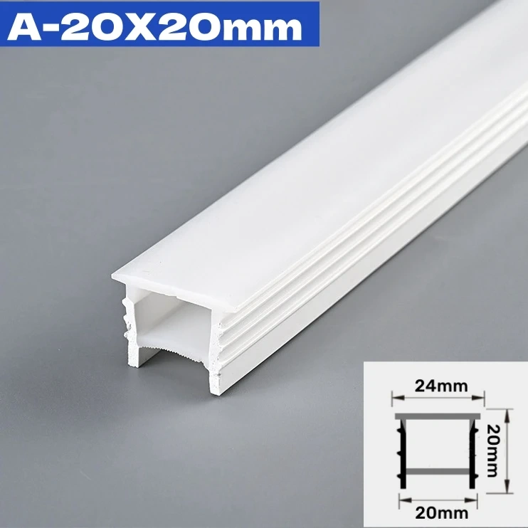 Rimless LED Neon Rope Lamp Silicone Tube Diffuser Channel For WS2811 WS2812B Recessed Outdoor Ribbon Flexible Strip Light
