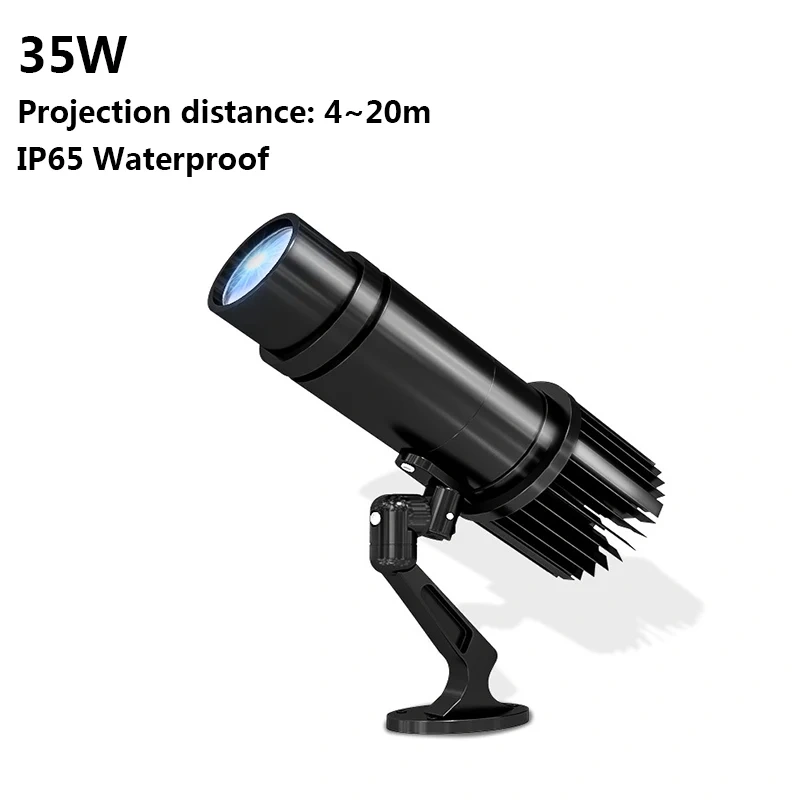 15-35W Custom Led Hd Outdoor Door Head Projector Waterproof IP65 Static Advertising Light Projection Lamp Gobo Logo Projector