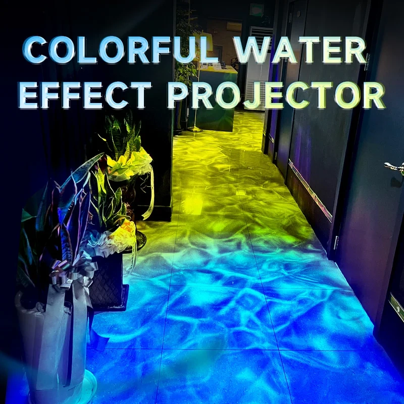Dynamic color changing LED water ripple projector for park lighting