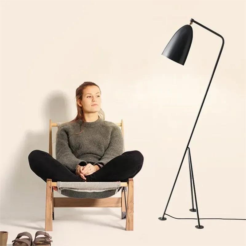 Denmark Designer Grasshopper Black Floor Lamps For  Living Room Studio Tripod Lambader Standing Lamp Stand Light