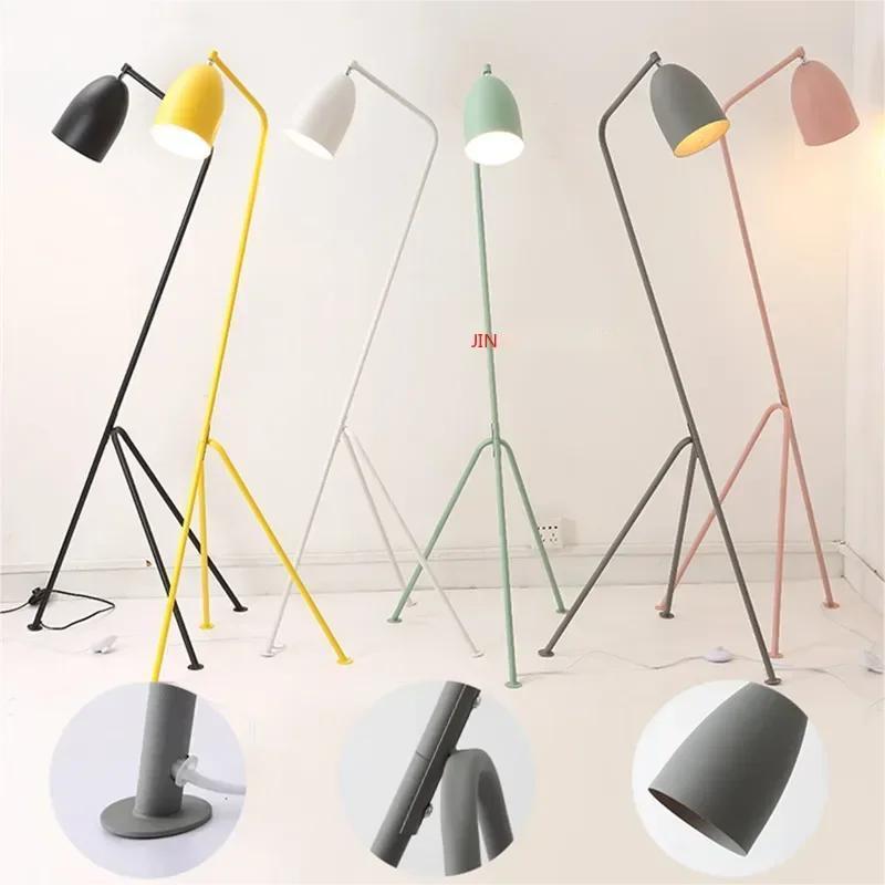Denmark Designer Grasshopper Black Floor Lamps For  Living Room Studio Tripod Lambader Standing Lamp Stand Light