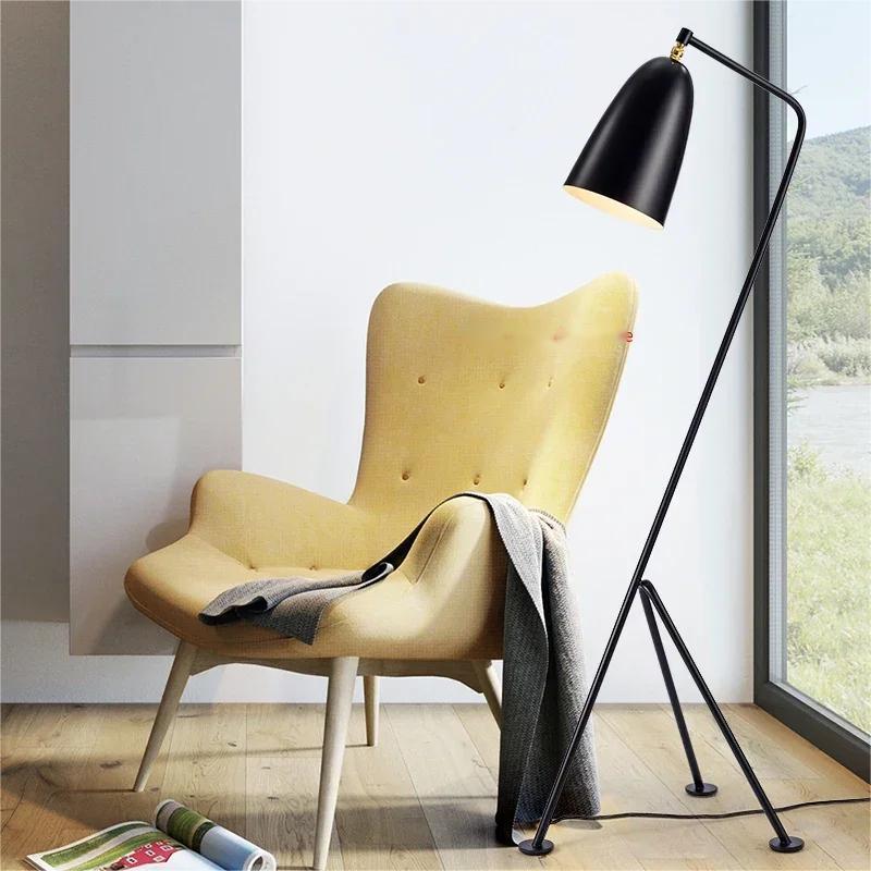 Denmark Designer Grasshopper Black Floor Lamps For  Living Room Studio Tripod Lambader Standing Lamp Stand Light
