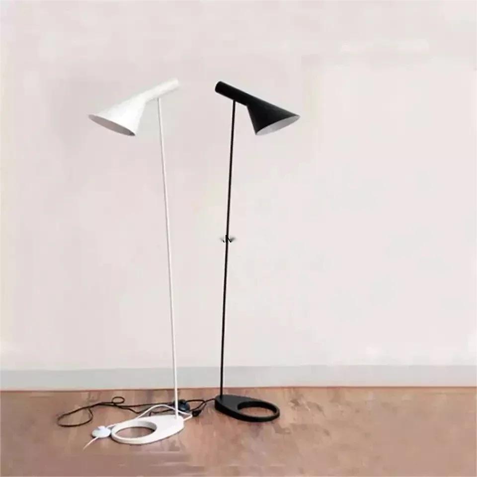 Nordic Designer Black White Floor Lamps For Living Dining Room Bedroom Beside Corner The Sofa Study Lighting Decorative Lights