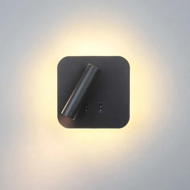 Modern metal LED wall lamp for residential lighting