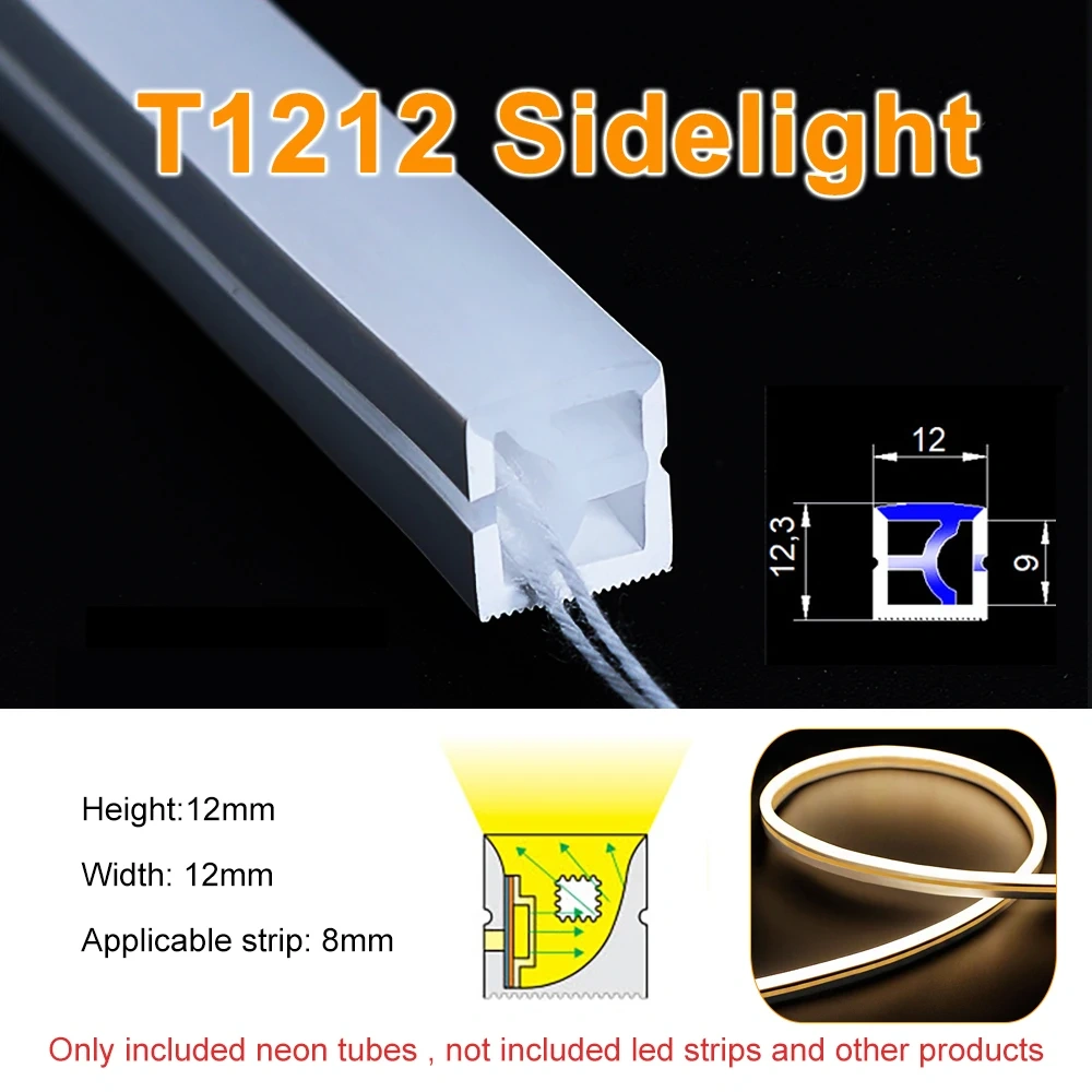 WS2812B WS2811 LED Neon Tube Flexible Silica Gel Ribbon Linear Decor Silicon IP67 Waterproof For WS2812 SK6812 5050 Strip Light