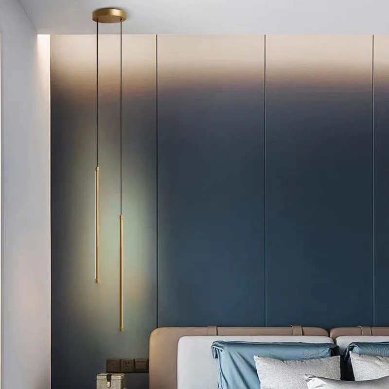 Modern LED long pendant light, living room background wall, dining room bedroom bedside background,home decoration pendant light