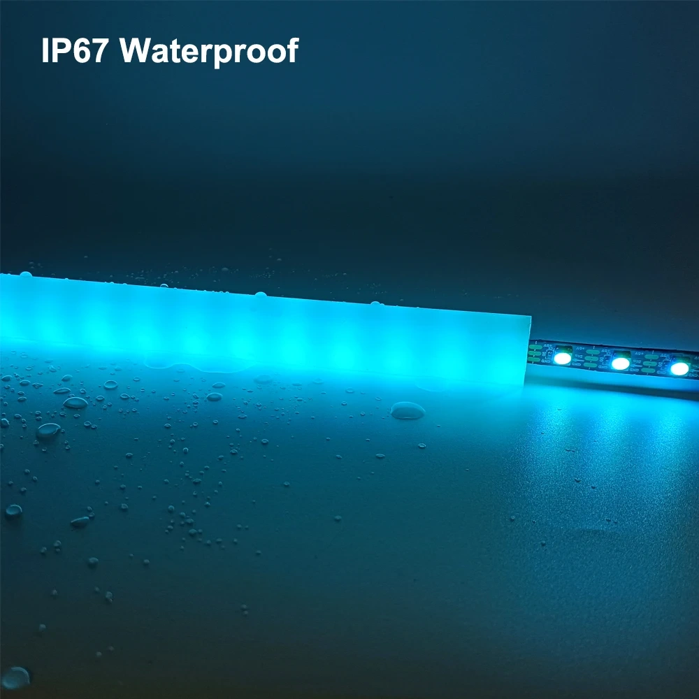 270/360 Degree Luminous Round Neon Silica Gel Tube Flexible Silicone Soft Sleeve IP67 Waterproof For 5mm-10mm SMD COB LED Strip