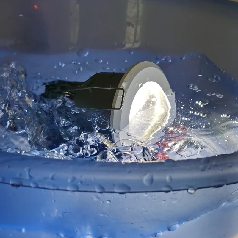 black IP65 recessed LED spotlight for bathroom lighting