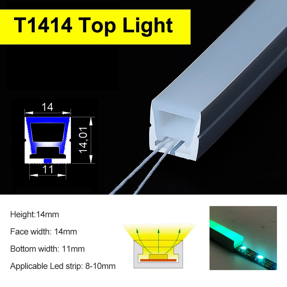 1m-10m LED Silicone Neon Tube Flexible Soft Silica Gel Sign IP67 Waterproof For WS2811 WS2812 SK6812 5050 Addressable RGB Strip